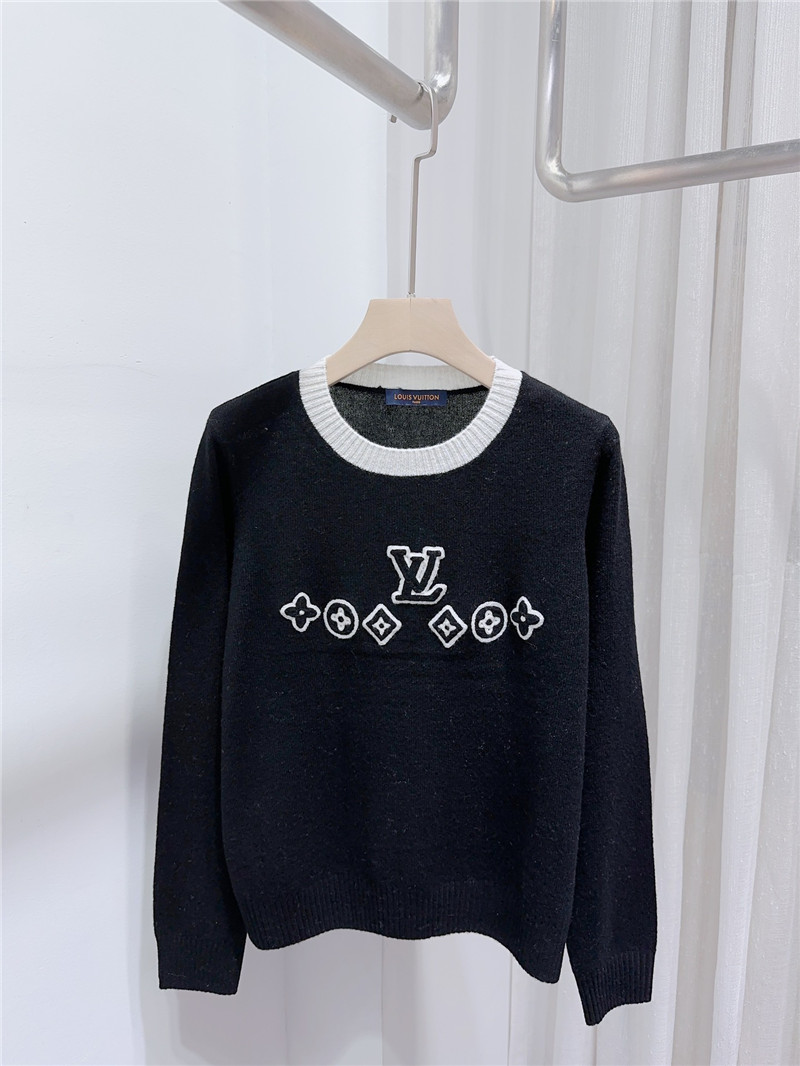 l0vis Vvtt0n logo cashmere sweater in navy luxury