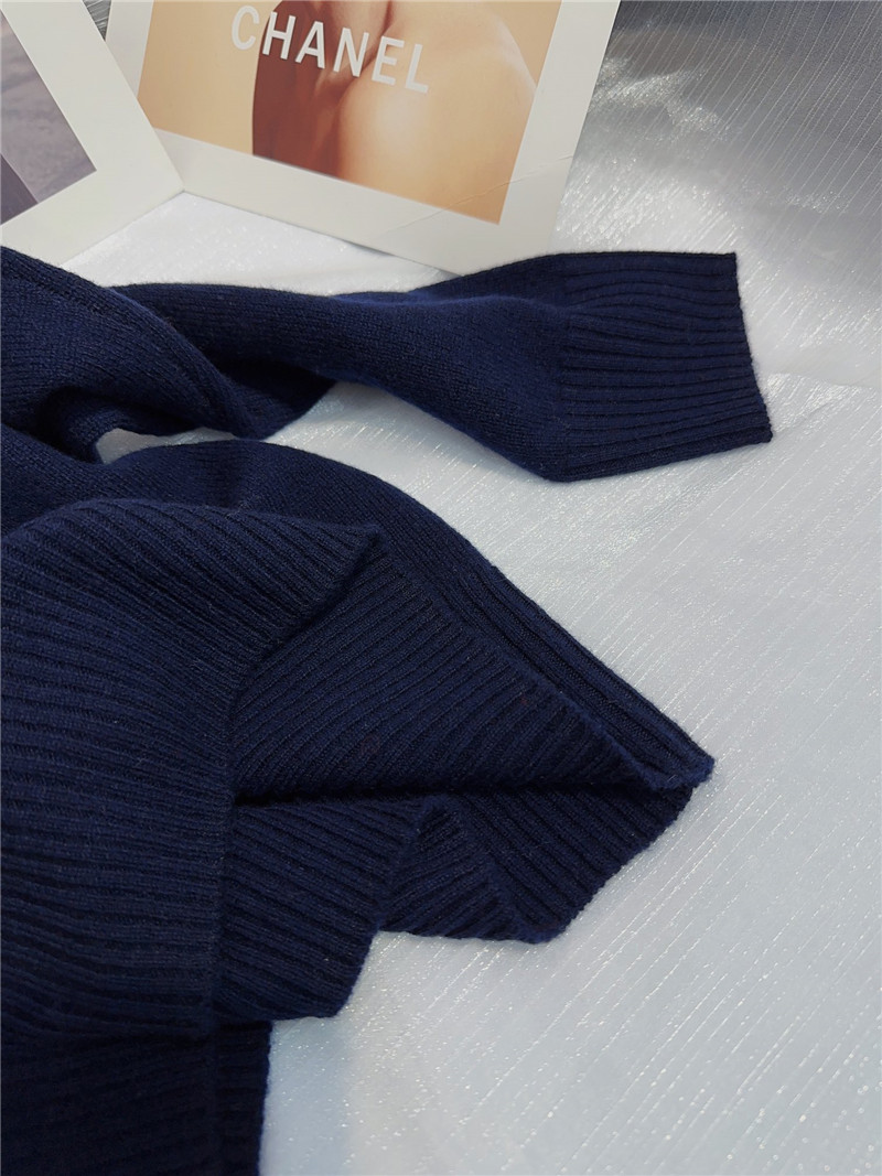 Miu Miu Logo Wool Sweater in Classic Navy