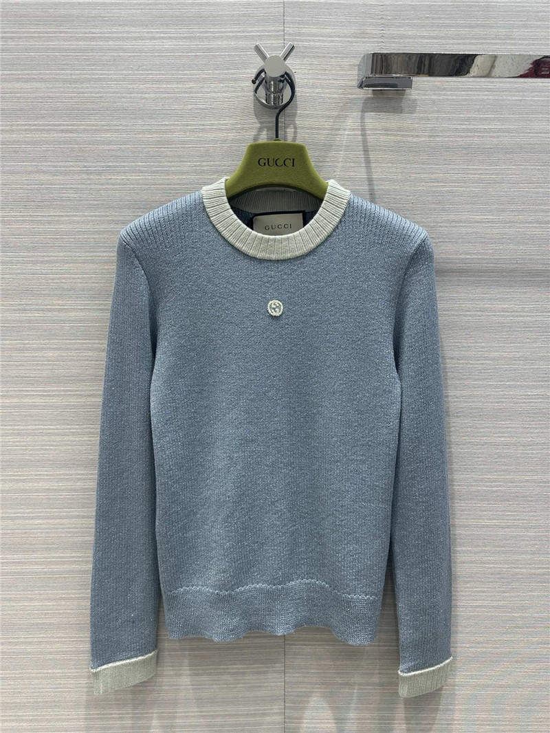 Gvc*1 silk yarn knitted sweater