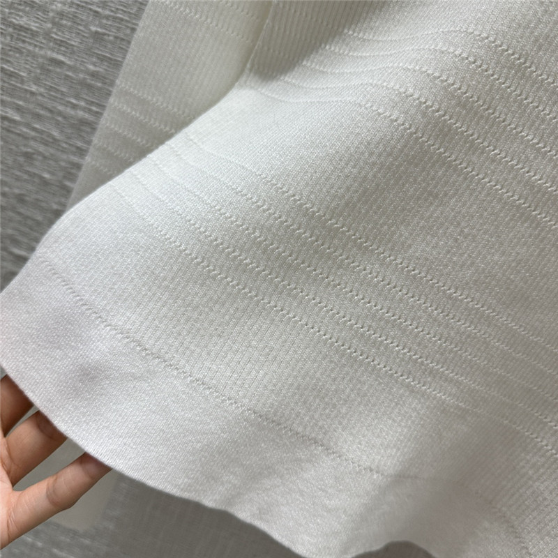 Balmain White Button Knitted Sweater