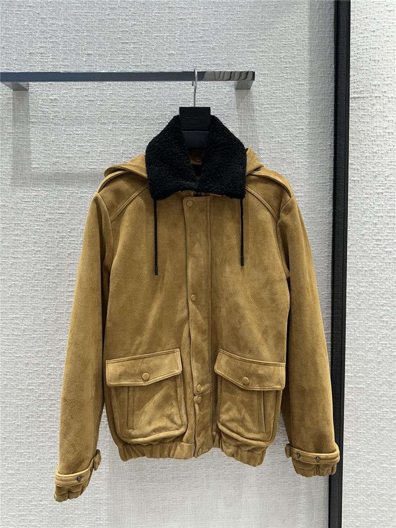 Y51 lambswool lined jacket