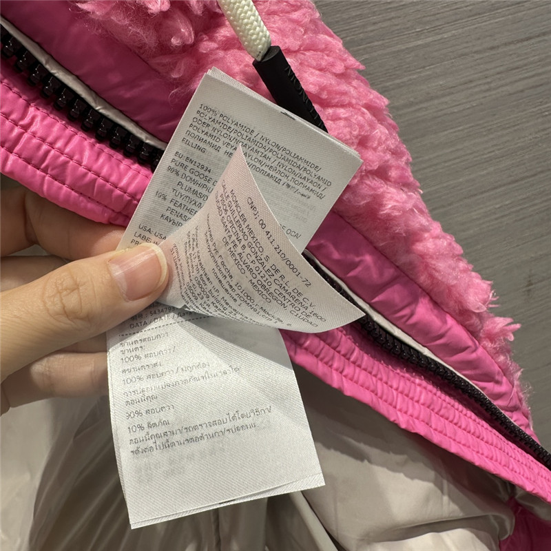 Moncler teddy terry wool vest down jacket