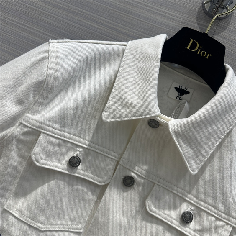 D10r jouis butterfly pattern denim jacket