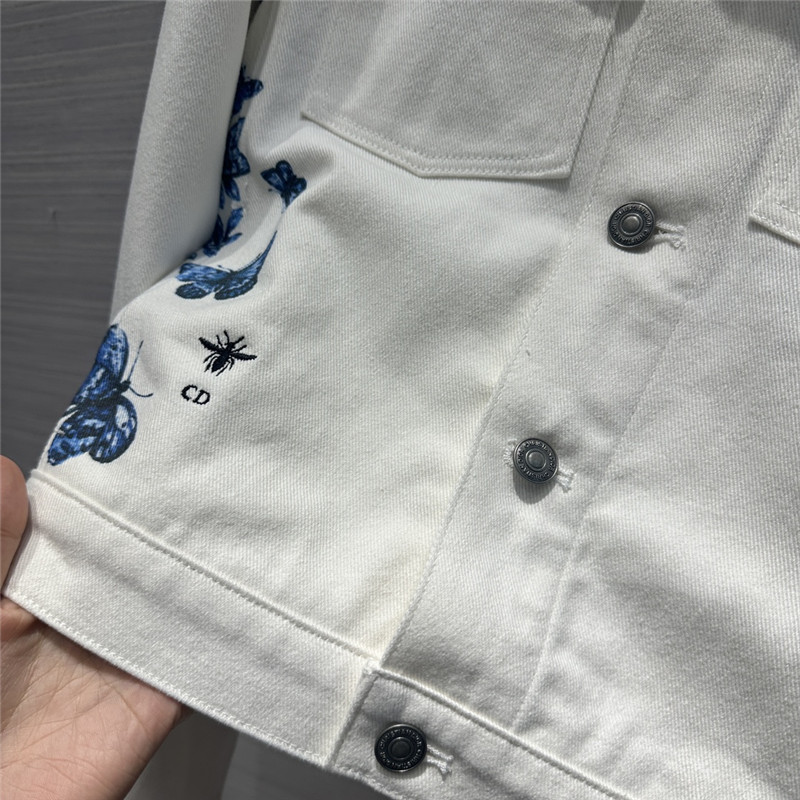 D10r jouis butterfly pattern denim jacket