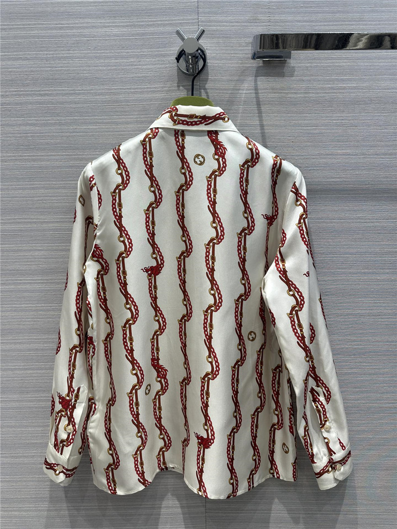 Gvc*1 chain flying dragon printing shirt