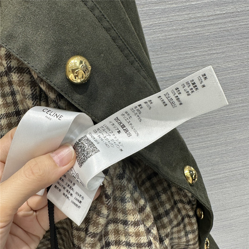 Ce1i*e core velvers leading green worker jacket coat