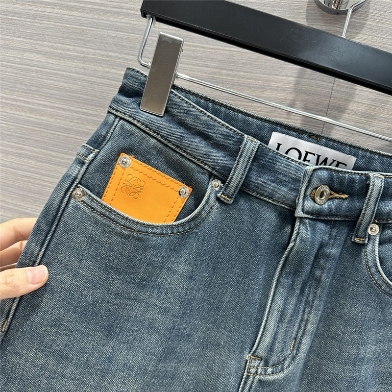 L0ew* three -color stick straight jeans