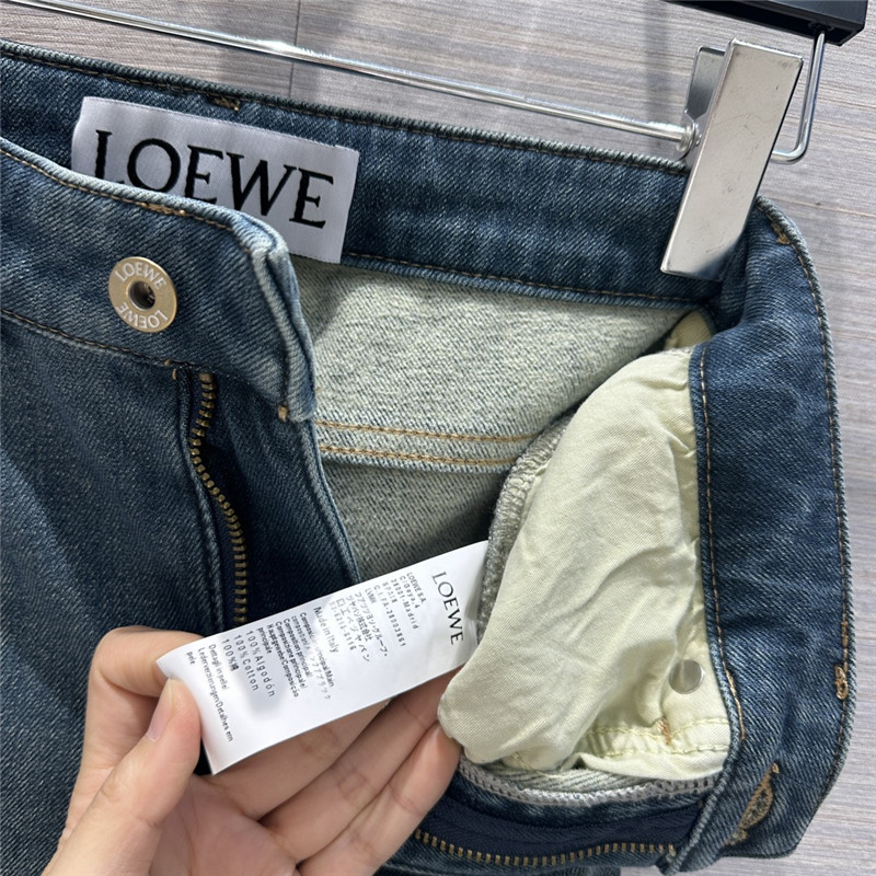 L0ew* three -color stick straight jeans