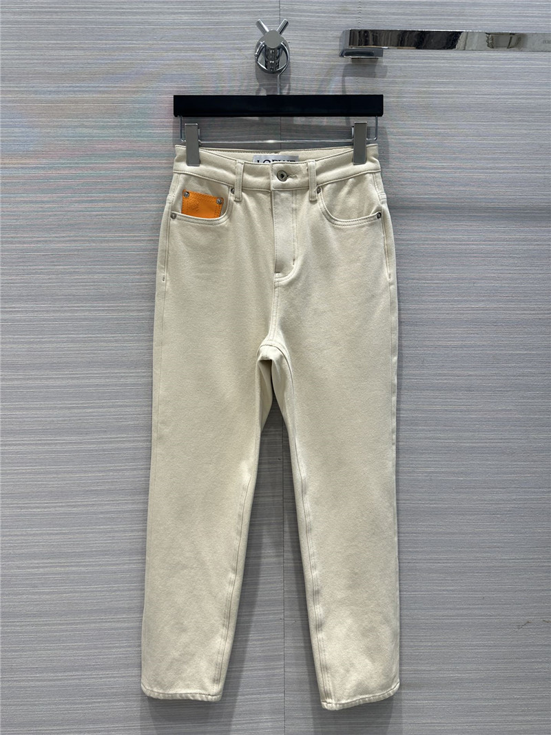 L0ew* three -color stick straight jeans