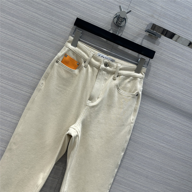 L0ew* three -color stick straight jeans