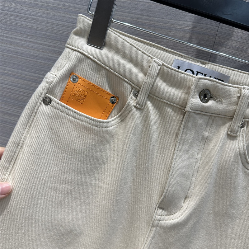 L0ew* three -color stick straight jeans