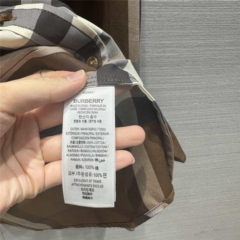 Bv*b*rry retro checkered cotton house silk shirt