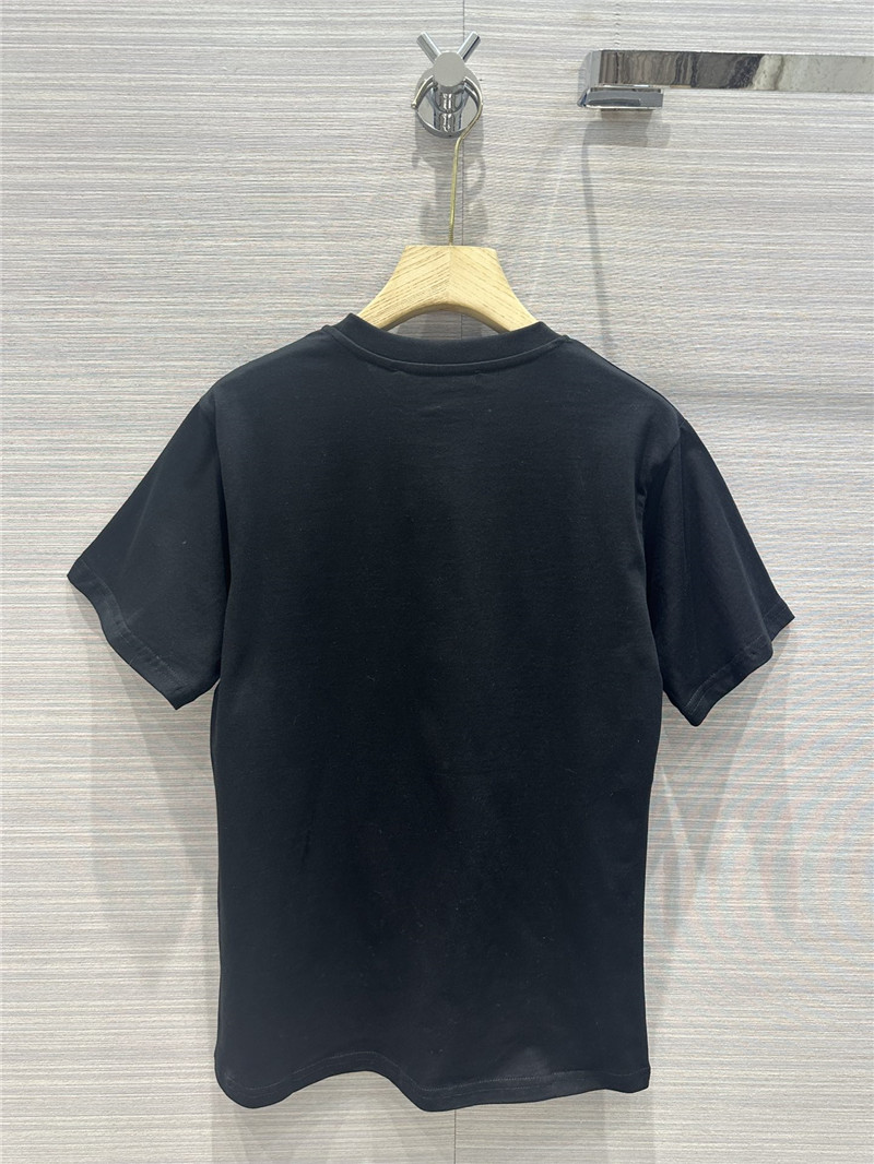 va1e*ntin0 crystal D1am0nd butterfly cotton t-shirt