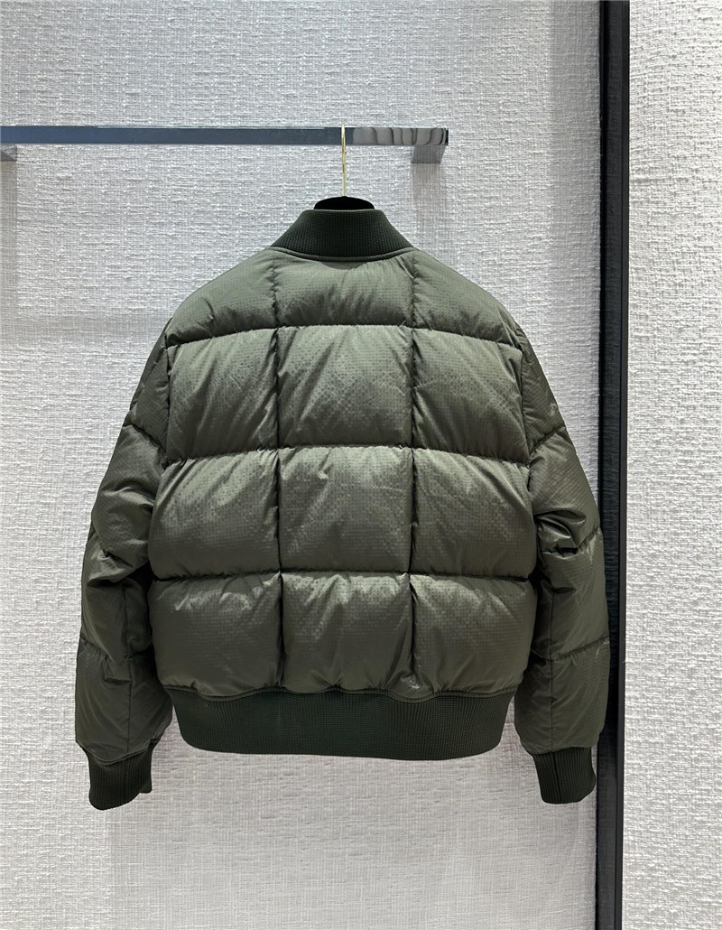 louis vuitton LV ribbed flight jacket down jacket