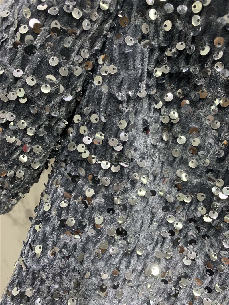 Y51 new sequined velvet top