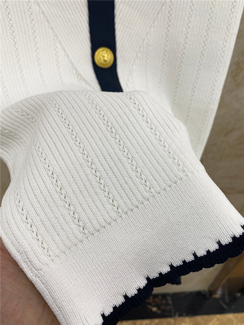 Balmain new hem lace knitted skirt