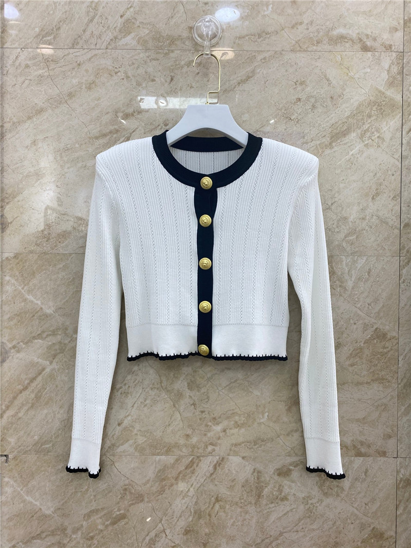 Balmain Ribbed Knit Cardigan