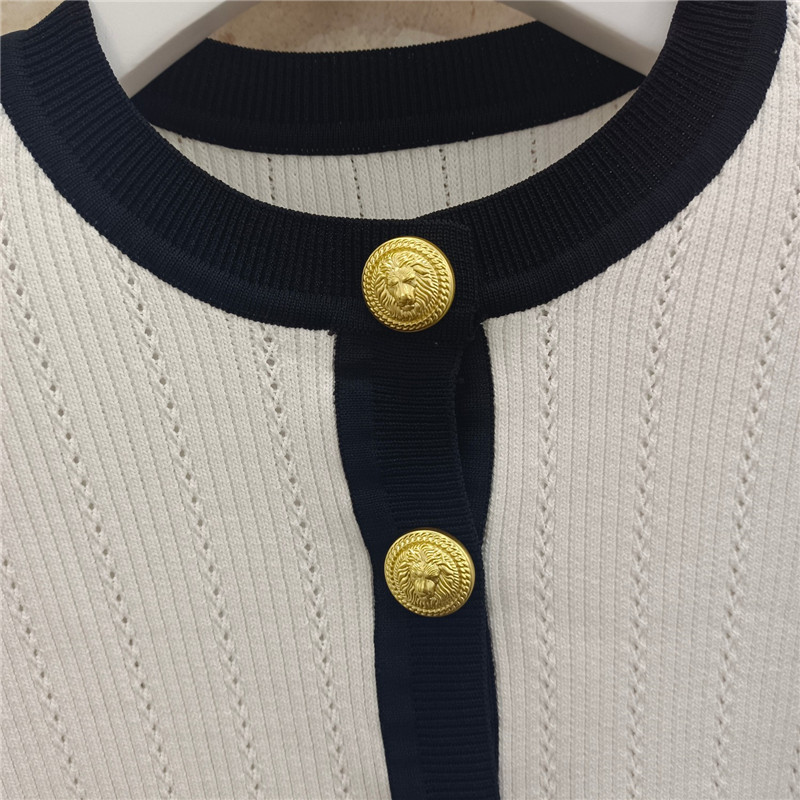 Balmain Ribbed Knit Cardigan