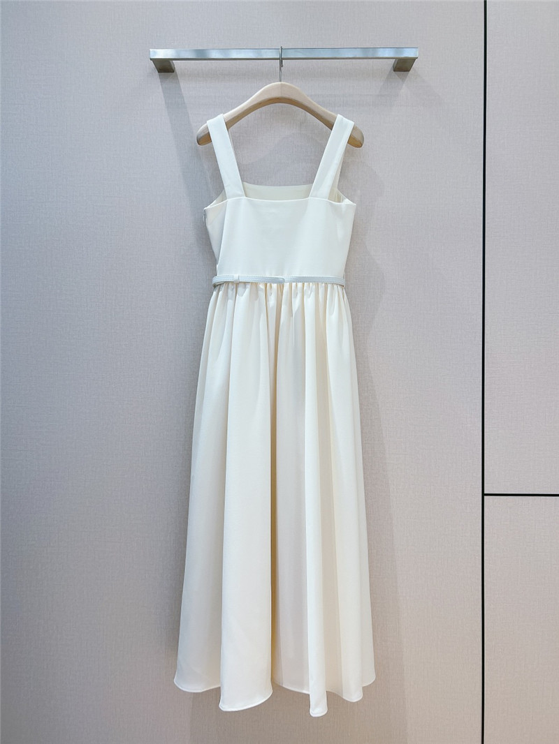 D10r high-end square neck suspender dress