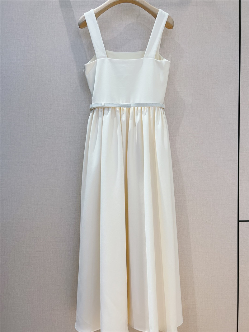 D10r high-end square neck suspender dress