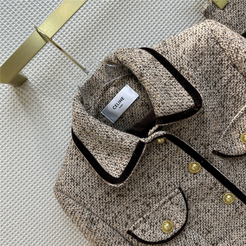 Ce1i*e velvet jacket + pleated skirt suit