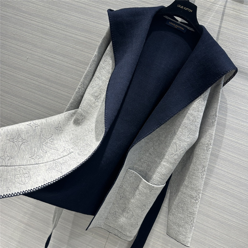 louis vuitton LV reversible hooded lace-up jacket