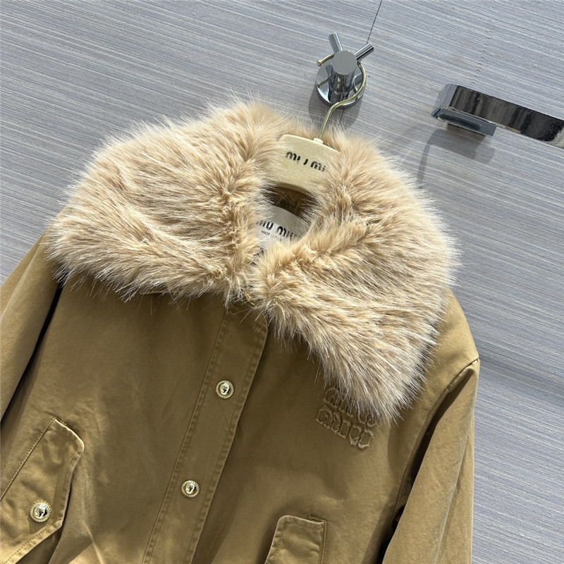 M1um1u maillard wear cotton jacket