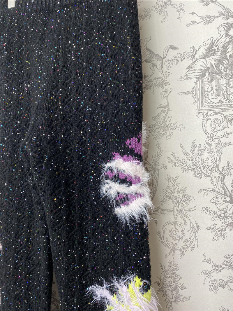 Ch**el heavy knitted trousers