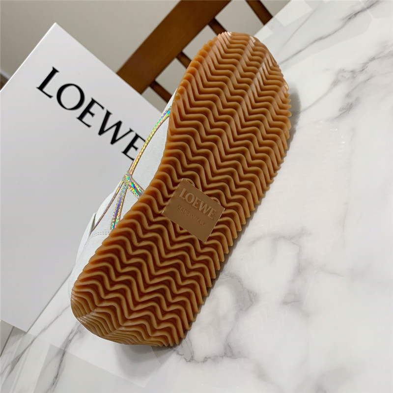 L0ew* flow runner sneaker white