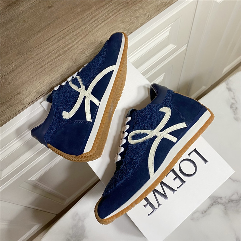 L0ew* dark blue flow runner sneakers