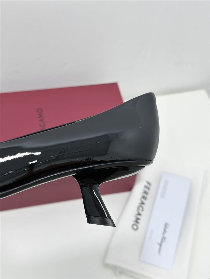 Salvatore Ferragamo bow square toe shoes