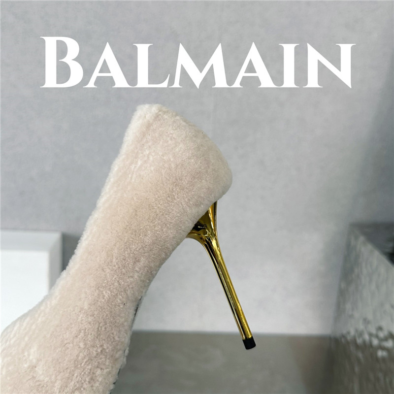 Balmain’s new Ruby lambswool stiletto mules