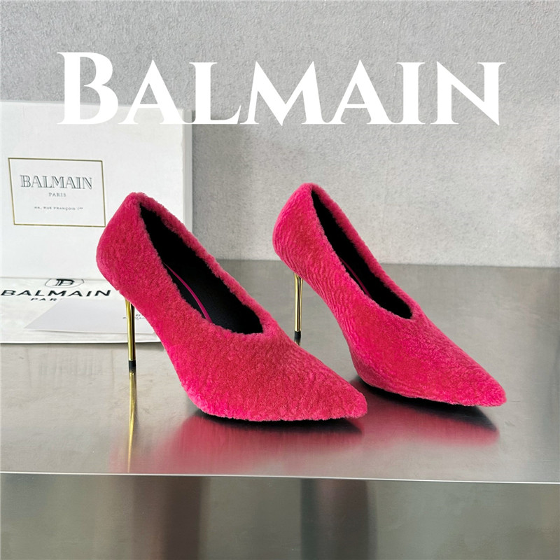 Balmain’s new Ruby lambswool stiletto mules