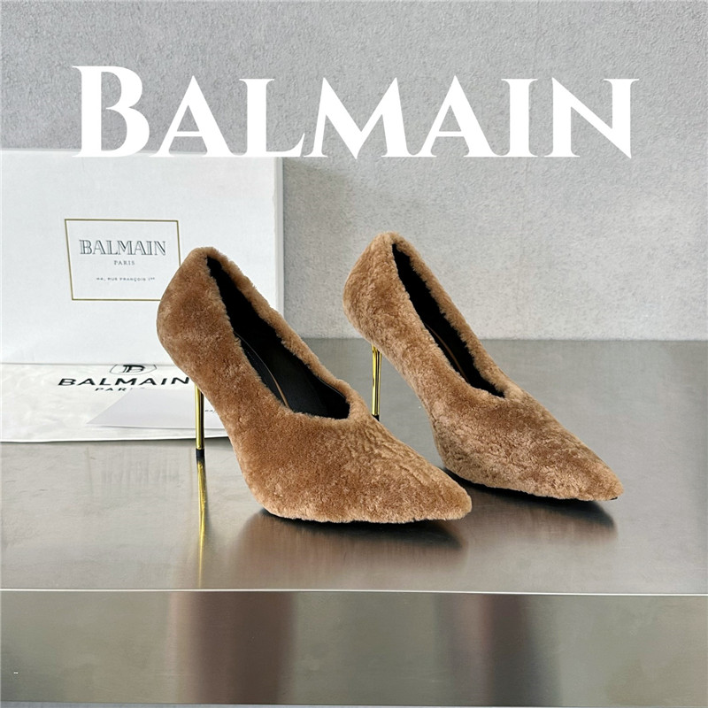 Balmain’s new Ruby lambswool stiletto mules