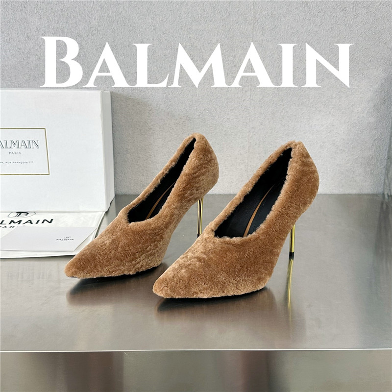 Balmain’s new Ruby lambswool stiletto mules