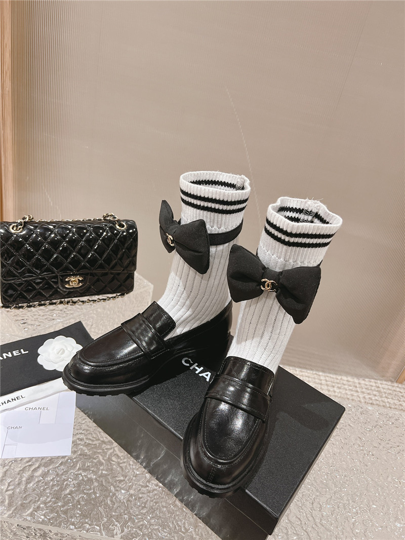 Ch**el leather ballet flats