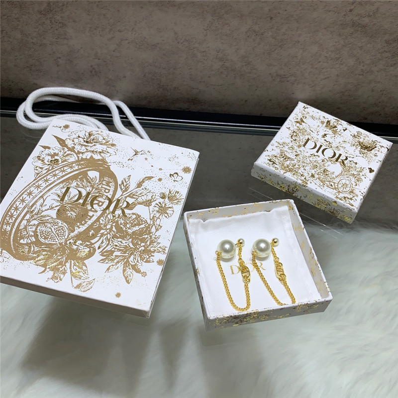 D10r cd chain tassel earrings