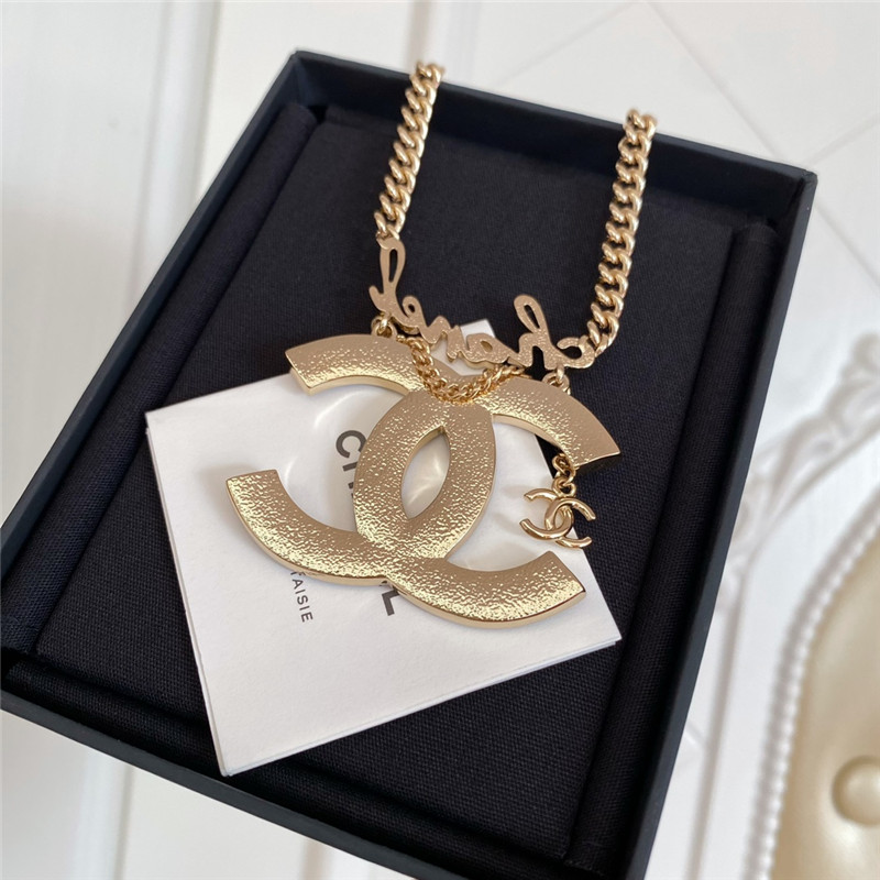 Ch**el starry sky Ch**el logo necklace