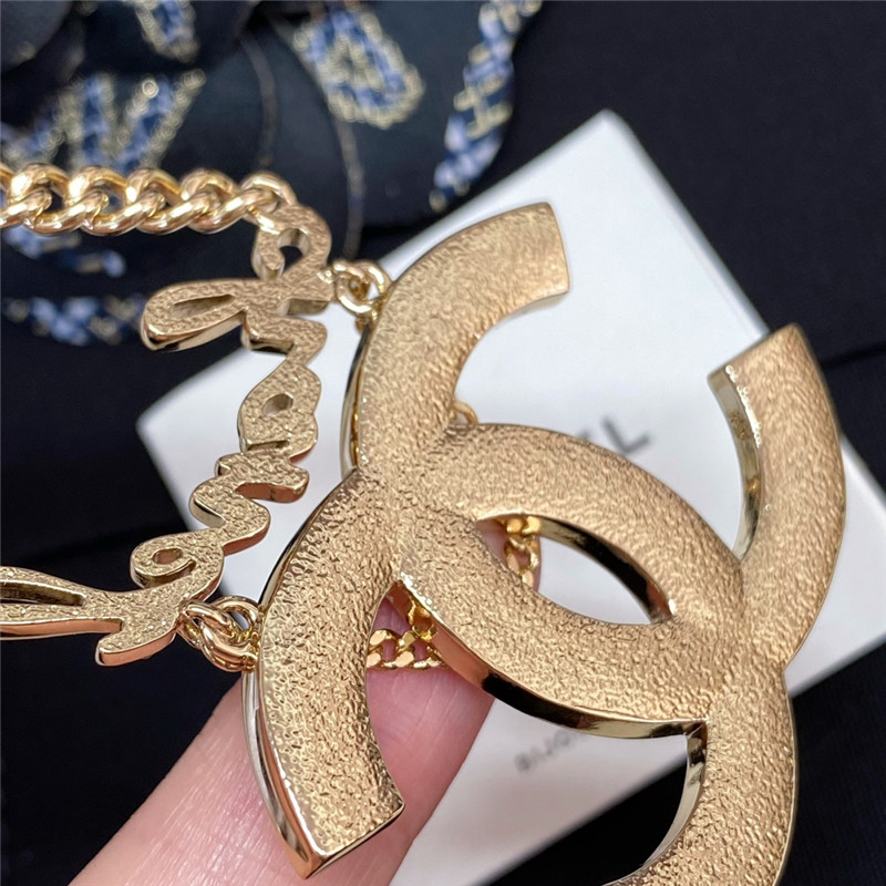 Ch**el starry sky Ch**el logo necklace