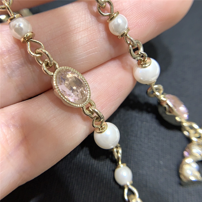 Ch**el pearl twist necklace