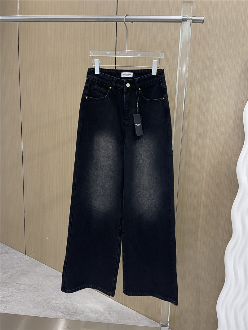 Y51 fermentation washed straight jeans