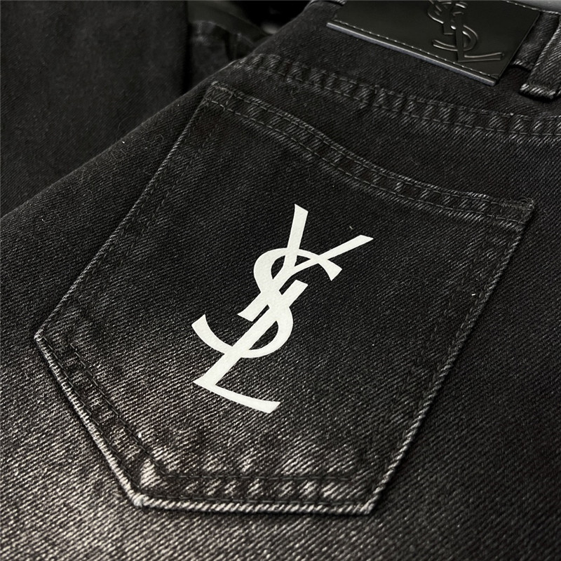 Y51 fermentation washed straight jeans