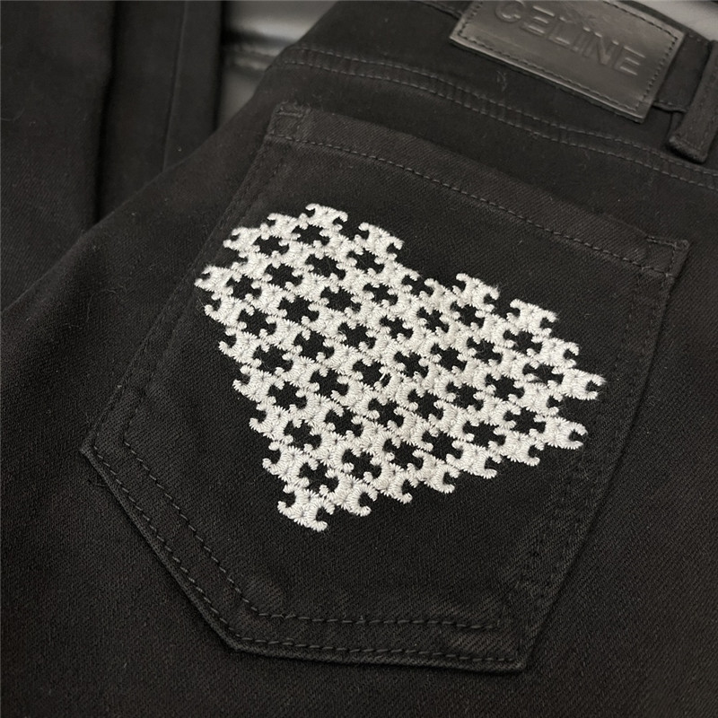 Ce1i*e embroidered love jeans