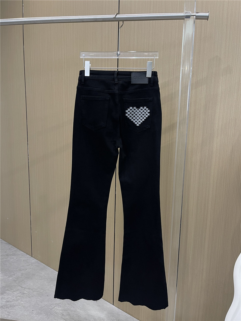 Ce1i*e embroidered love jeans