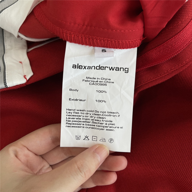 a1exa*der wang bright D1am0nd embroidered wide leg trousers