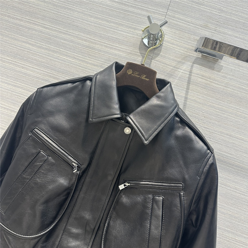 L0r0 P1ana quilted leather jacket