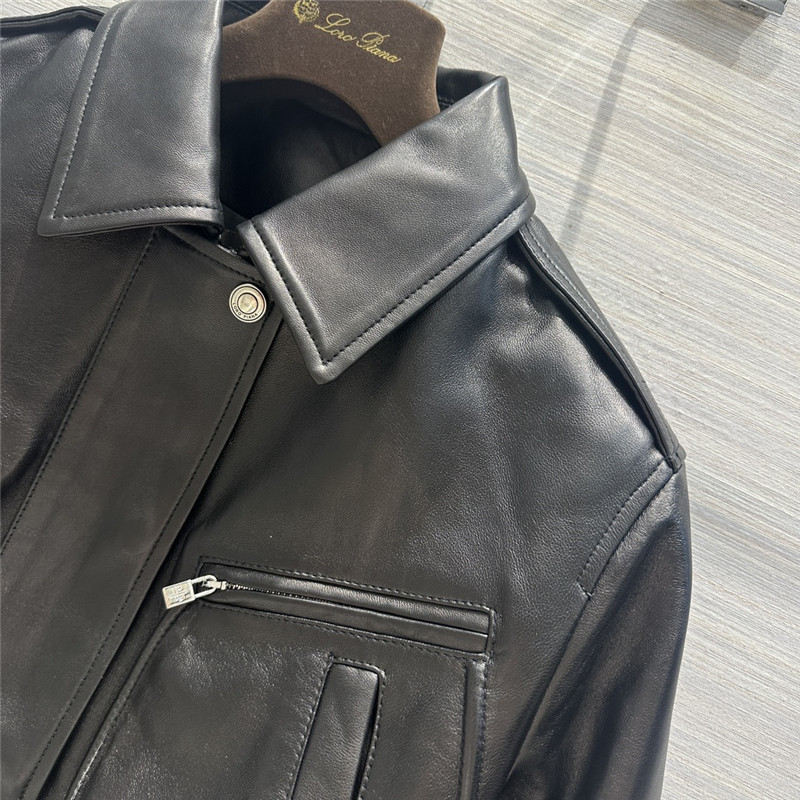 L0r0 P1ana quilted leather jacket