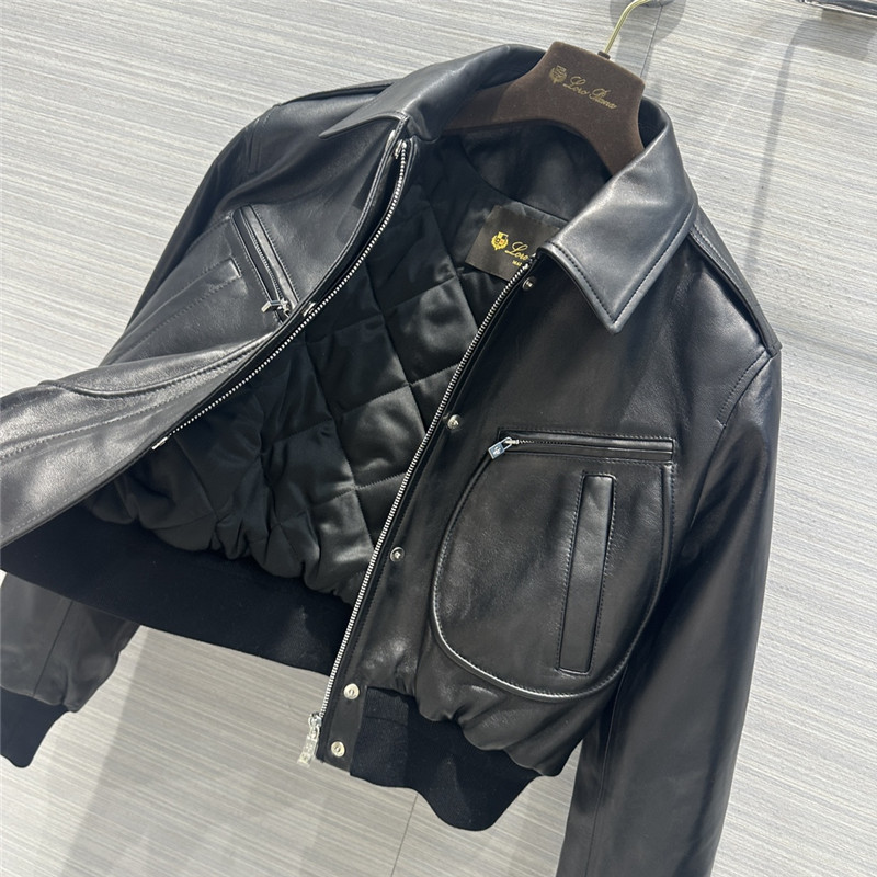 L0r0 P1ana quilted leather jacket