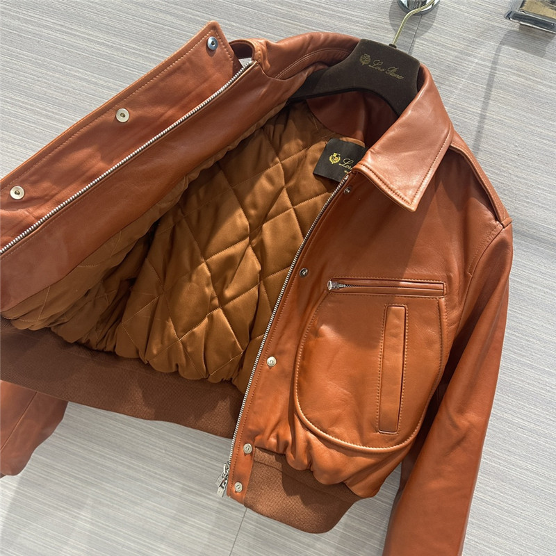 L0r0 P1ana quilted leather jacket