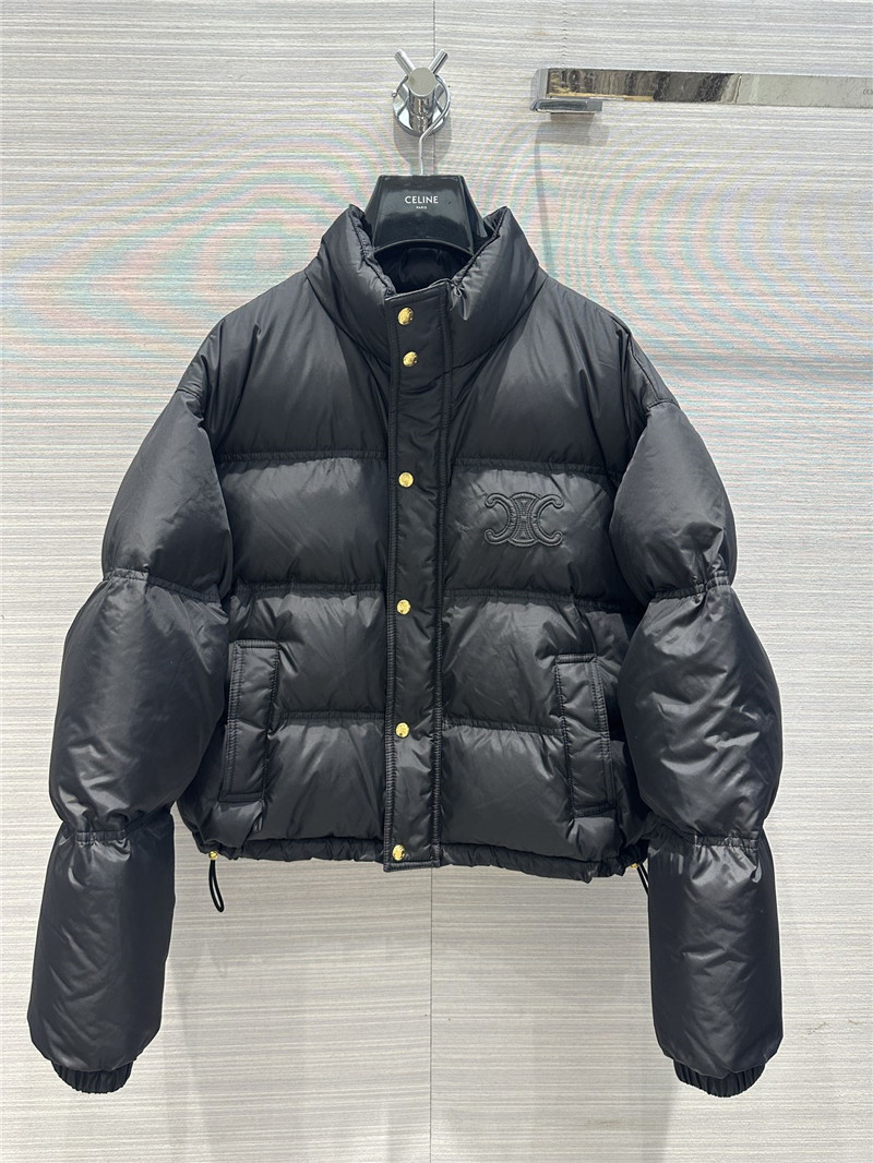 Ce1i*e arc de triomphe embroidered down jacket